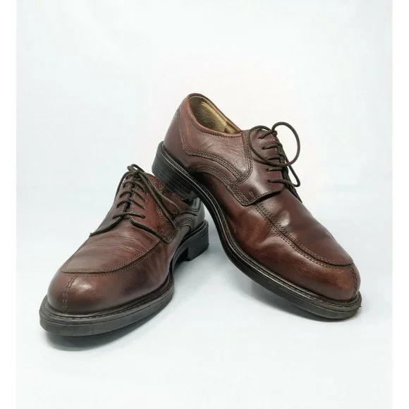 Giorgio Brutini Mens Size 9 Brown Leather Nelson Oxford Shoes. Split Toe Lace Up Giorgio Brutini Brown Leather Split Toe Oxfords Men main image 2